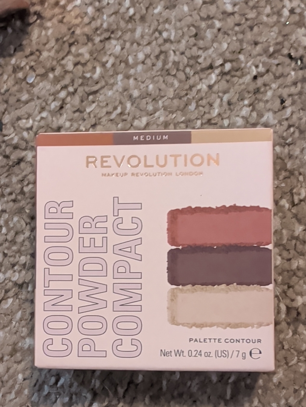Makeup Revolution Contour Powder Compact - Pink, Brown, Cream Shades